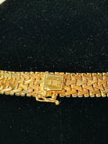 14k Italian Elegant Gold Chain woven Necklace, size 16.5” (preowned)