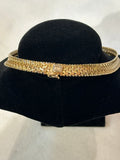 14k Italian Elegant Gold Chain woven Necklace, size 16.5” (preowned)