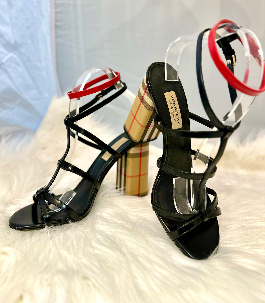 Burberry block heels online