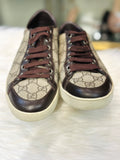 Gucci GG Monogram Canvas Brown and Beige Sneakers size 36.5 (preowned)