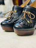 Sperry Black Leather Top-Sider Shoes size 8M