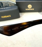 Versace Sunglasses Over Sized Havana Brown with Gold Chain (preowned)
