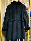 Denali Ladies Warm and Cozy Black Faux Shearing Coat (preowned)