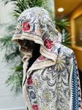 Johnny Was EmbroideredHooded Duster Cardigan S:small Flowy Bohemian (preowned)