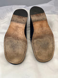 Ermenegildo Zegna Navy Blue Suede for men size 9 (preowned)