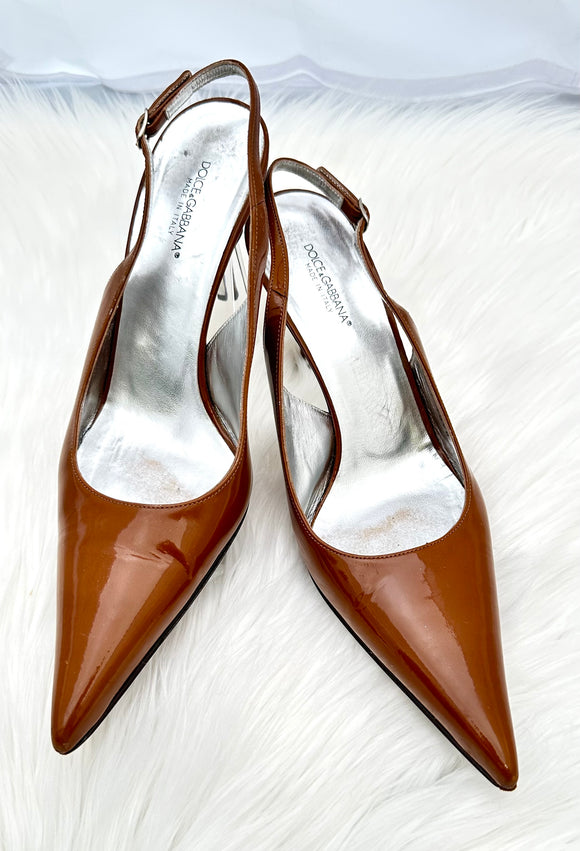 DOLCE & GABBANA Brown Heels size 39 (preowned)