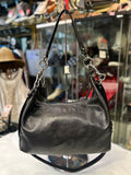 Coach Midnight Black Leather Shoulder Bag (preowned)