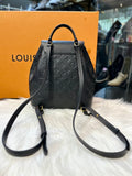 LOUIS VUITTON MONTSOURIS BLACK LEATHER BACK PACK (preowned)