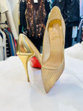 Gold Christian Louboutin Pumps (preowned)