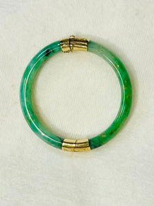 Jade Bangle Bracelet 14k (preowned)