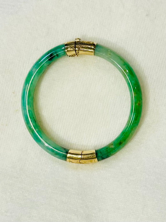 Jade Bangle Bracelet 14k (preowned)
