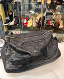 Givenchy Black Textured Leather Shoulder Bag (preowned)