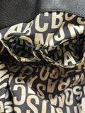 Marc by Marc Jacobs Black Leather Structured Tote Handbag with Gold Hardware (preowned)