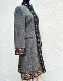 Nanette Lepore Multicolor Embroidered Trench Coat (preowned)size 8