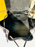 LOUIS VUITTON MONTSOURIS BLACK LEATHER BACK PACK (preowned)