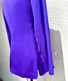 Armani Collezioni Purple Silk
Single Button Front Long Blazer size 2 (preowned)