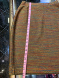 St. John Collection Olive Multicolor Tweed Jacket and Skirt Set (preowned)