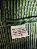St. John Dark Green Military Style Hook & Eye Knit Jacket and Top (2pc) (preowned)