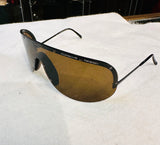 Porsche Design men’s ' Shield Sunglasses - Black Frame with Brown Lens (preowned)