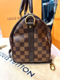 LOUIS VUITTON SPEEDY 25 Bandouliere Damier ebene shoulder bag Brown (preowned)