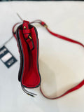 Lodis Red Leather front flap Crossbody Bag (preowned new with tags)
