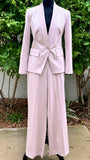 ST. JOHN MAUVE PINK PANT SUIT SET for Woman size 4 (preowned)