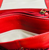 Lodis Red Leather front flap Crossbody Bag (preowned new with tags)