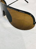 Porsche Design men’s ' Shield Sunglasses - Black Frame with Brown Lens (preowned)