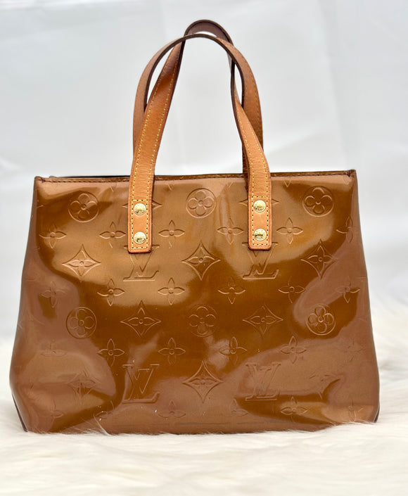 Louis Vuitton Bronze Vernis Reade PM Bag (preowned)