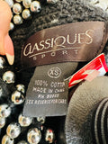 CLASSIQUES SPORT sweater/Jacket with Rhinestone Collar S: XS (preowned)