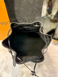 LOUIS VUITTON MONTSOURIS BLACK LEATHER BACK PACK (preowned)