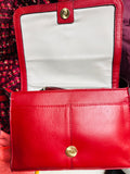 Lodis Red Leather front flap Crossbody Bag (preowned new with tags)