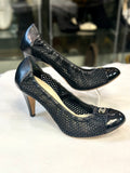 CHANEL SHOES FOR WOMAN ESCARPINS BLACK SIZE 38.5 VERY GOOD CONDITION (preowned)