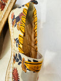Tory Burch Beige Floral Espadrilles size 7 (preowned)