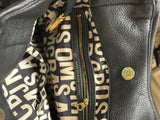 Marc by Marc Jacobs Black Leather Structured Tote Handbag with Gold Hardware (preowned)