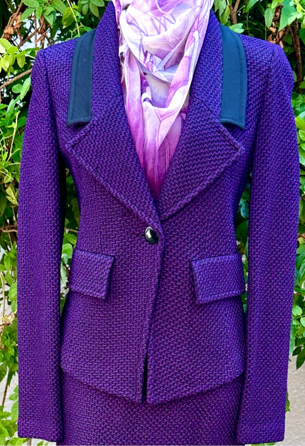 ST. JOHN 2 pc Jacket & skirt suit in Purple (pre-owned) – Majolie  