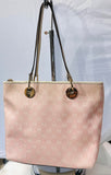 Gucci Pink and Cream zip tote