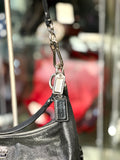 Coach Midnight Black Leather Shoulder Bag (preowned)