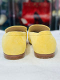 COLE HAAN Grandseries  Yellow Suede Loafers with Silver Hardware Size 7 (preowned)
