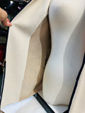 ST. JOHN COLLECTION WOOL JACKET size 2
 Cream and Black Women's Coat(preowned)