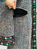 Nanette Lepore Multicolor Embroidered Trench Coat (preowned)size 8