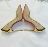 Gold Christian Louboutin Pumps (preowned)