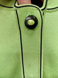 Misook matching twinset features a vibrant lime green 2pc size 1X (preowned)