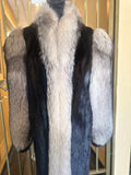 Genuine Vintage Full Length Ranch Mink and Fox Fur Coat S:14 (preowned)