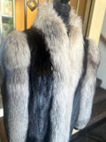 Genuine Vintage Full Length Ranch Mink and Fox Fur Coat S:14 (preowned)