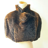 PAUW RABBIT FUR SHORT CAPE (preowned)