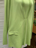 Misook twinset includes an open-front long-sleeve cardigan (2pc) size 1X (preowned)
