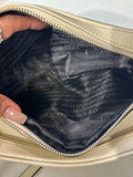 Prada Leather Cream Camera-Style Crossbody Bag (preowned)