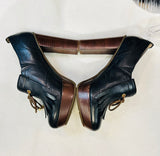 Sperry Black Leather Top-Sider Shoes size 8M