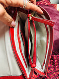 Lodis Red Leather front flap Crossbody Bag (preowned new with tags)